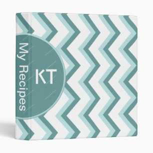 ZigZag Pattern in Mint Green Binder