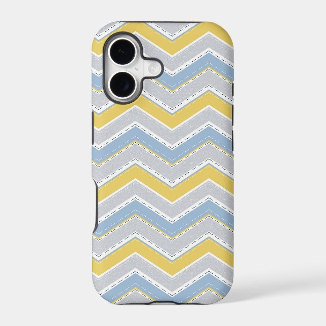 Zigzag pattern  iphone case (Back)