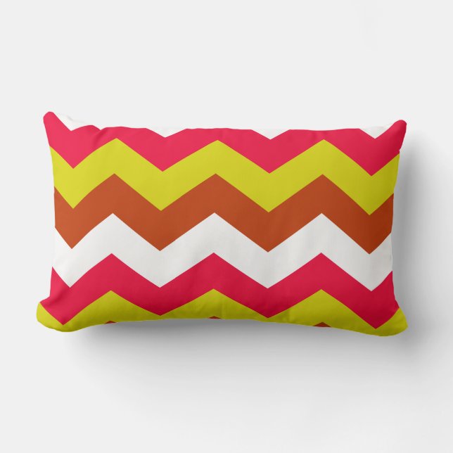 ZIGZAG PATTERN. LUMBAR PILLOW (Front)