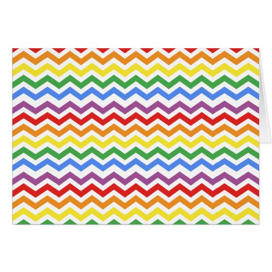 ZigZag Pattern Rainbow Cards (Front Horizontal)