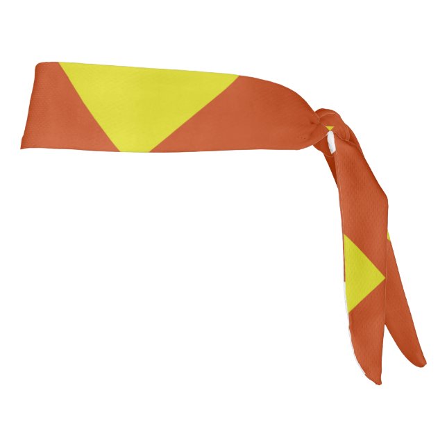 ZIGZAG PATTERN. TIE HEADBAND (Rotate 90)