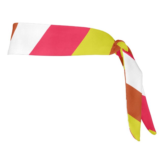 ZIGZAG PATTERN. TIE HEADBAND (Rotate 90)