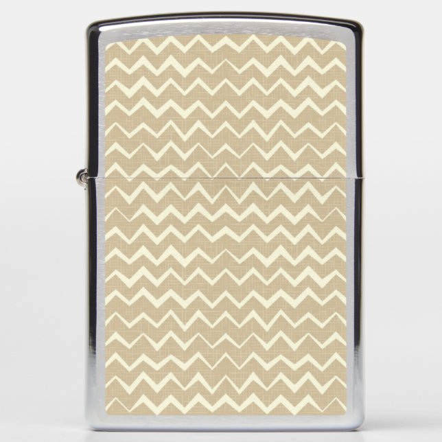 Zigzag pattern zippo lighter (Front)
