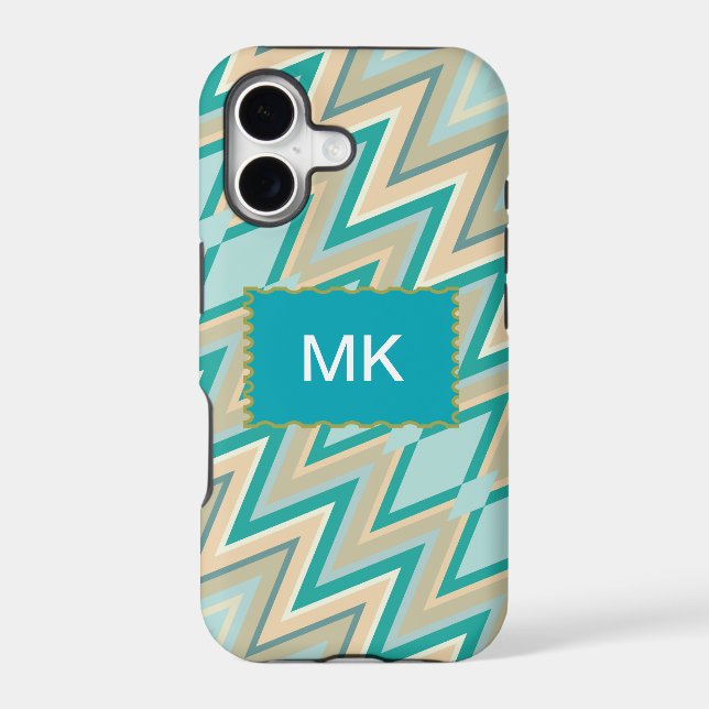 zigzag-phones diagonal iphone case (Back)