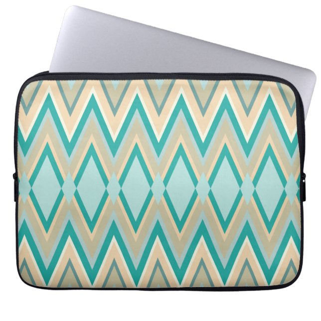 zigzag-phones diagonal laptop sleeve (Front)