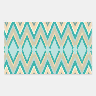 zigzag-phones diagonal rectangular sticker