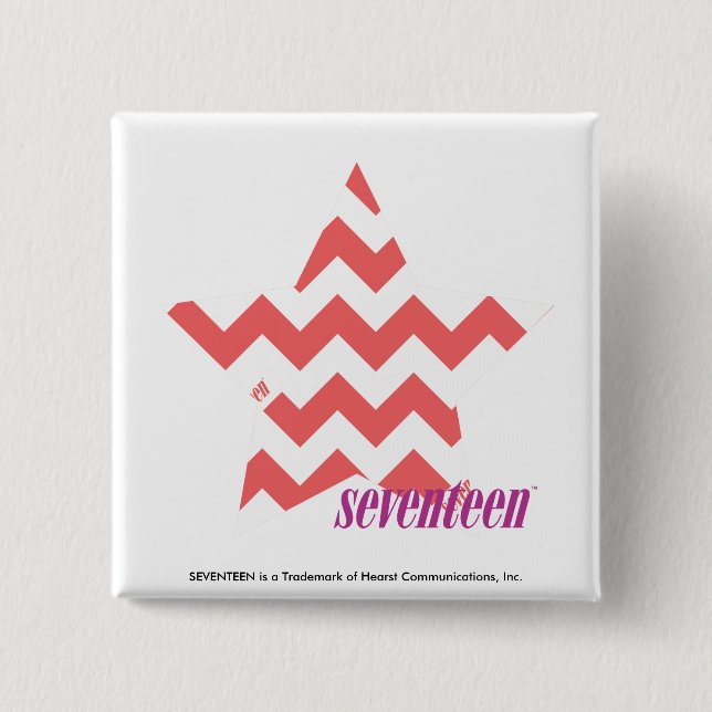 ZigZag Pink 4 Pinback Button (Front)