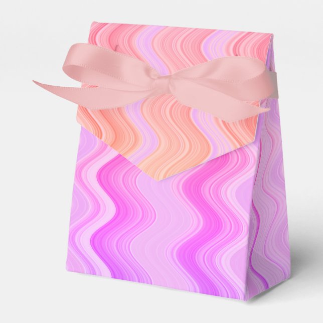 Zigzag Pink Pattern  Favor Boxes (Front Side)