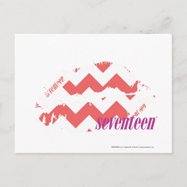 ZigZag Pink Postcard (Front)