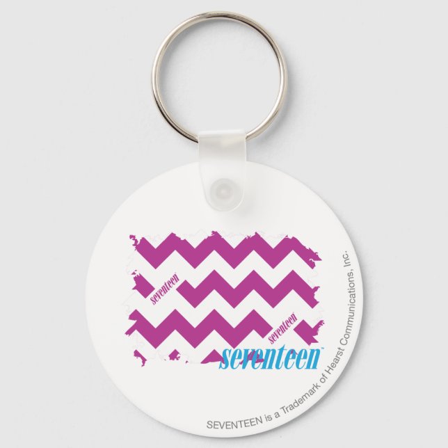 ZigZag Purple 3 Keychain (Front)