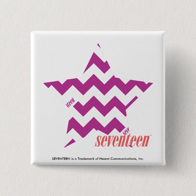 ZigZag Purple 4 Pinback Button (Front)