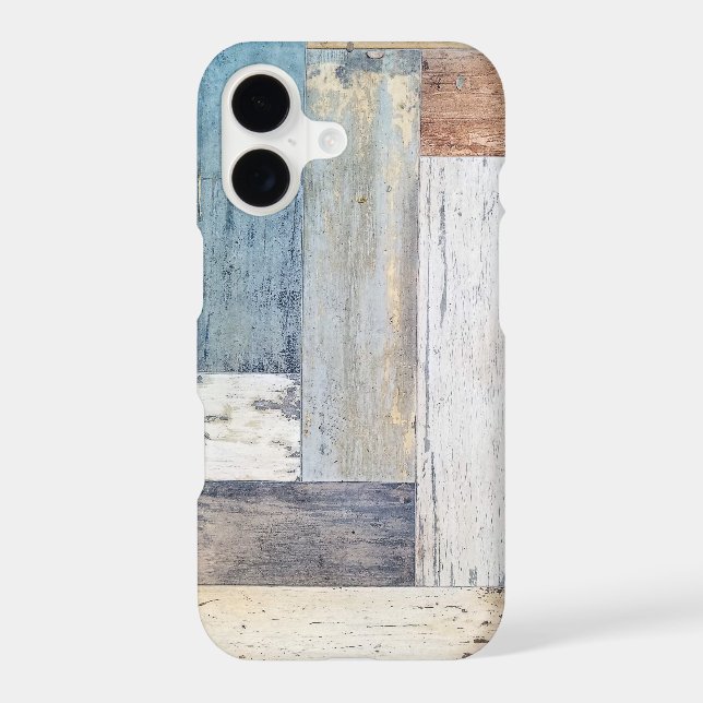 zigzag rustic wood pattern design iphone case (Back)