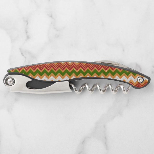Zigzag seamless pattern waiter's corkscrew (Front)