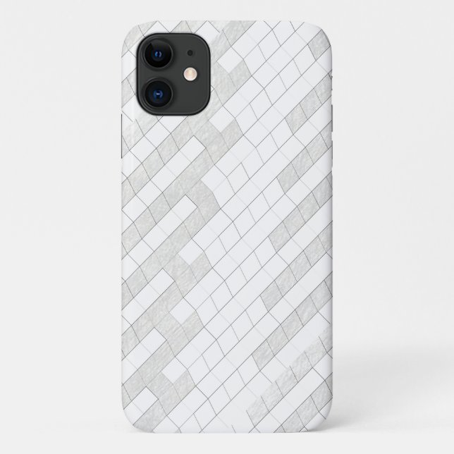 zigzag squares in gray... Case-Mate iPhone case (Back)
