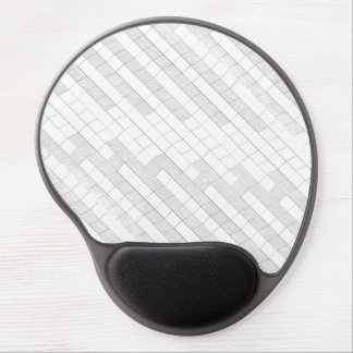 zigzag squares in gray gel mouse pad