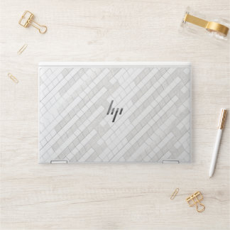 zigzag squares in gray HP laptop skin