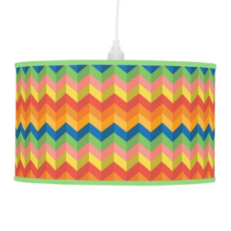 zigzag stripe hanging lamp