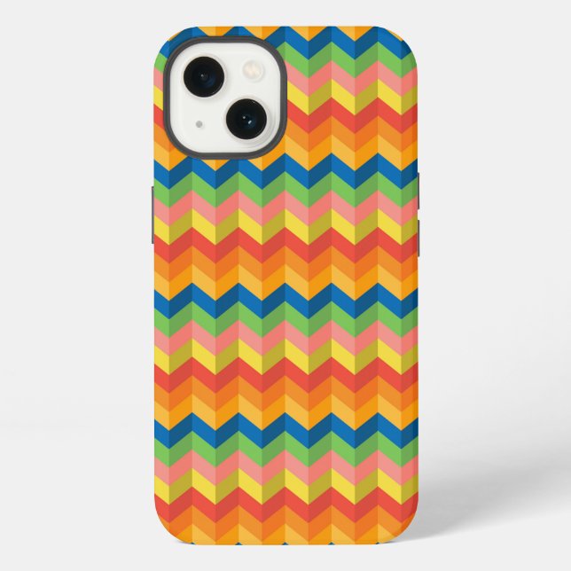 zigzag stripe iphone case (Back)
