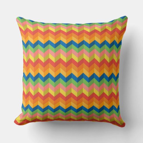 zigzag stripe throw pillow