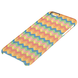 zigzag stripe clear iPhone 6 plus case