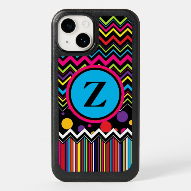 ZigZag Stripes & Dots Otterbox iPhone Case (Back)