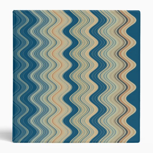 Zigzag Subdued Multicolor Pattern    3 Ring Binder