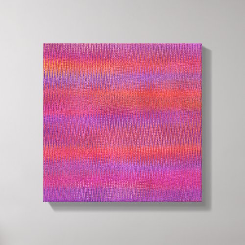 Zigzag Sunset Canvas Print