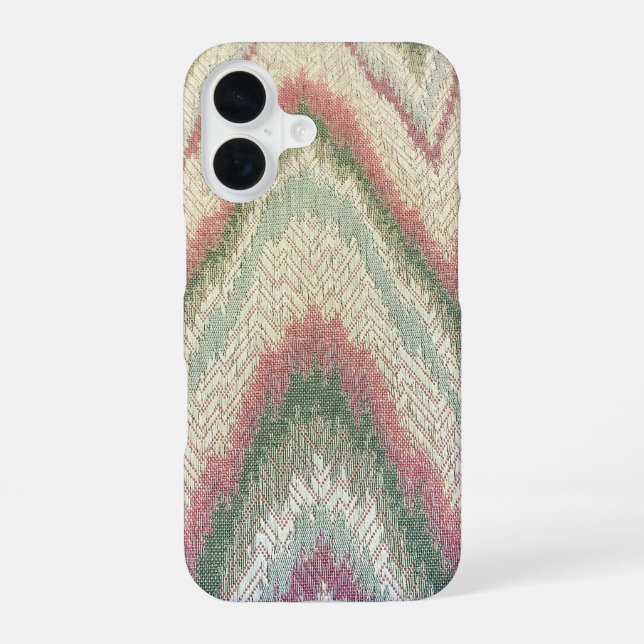 Zigzag Textile Iphone Case (Back)