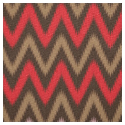 Zigzag Textile | Red Pink Floral Fabric Print