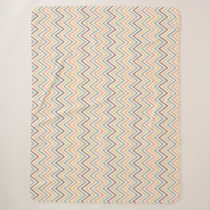 Zigzag Thin Colorful Lines Seamless Pattern Vector Sherpa Blanket