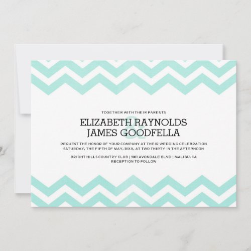Zigzag Wedding Invitations
