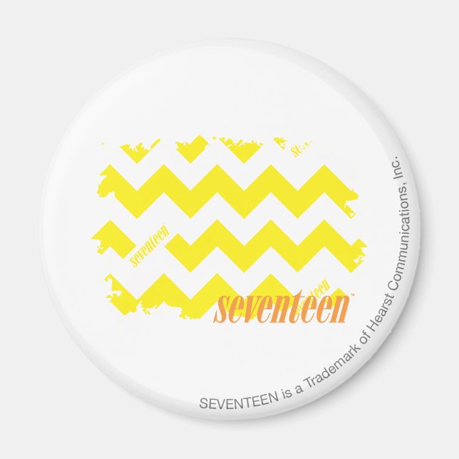 ZigZag Yellow 2 Magnet (Front)