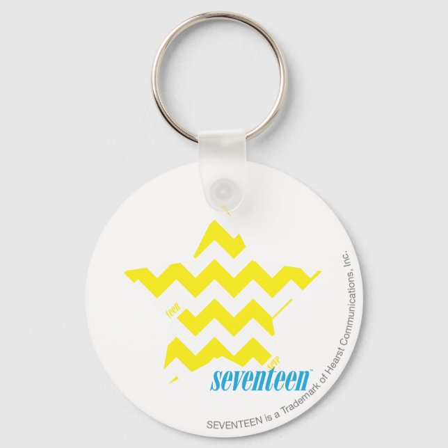 ZigZag Yellow 3 Keychain (Front)