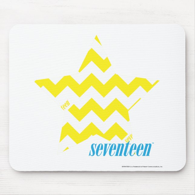 ZigZag Yellow 3 Mouse Pad (Front)
