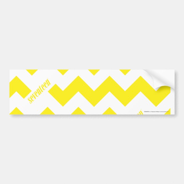 ZigZag Yellow Bumper Sticker (Front)