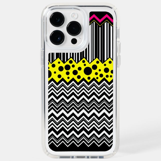 ZigZags Stripes & Dots Speck iPhone Case (Front)