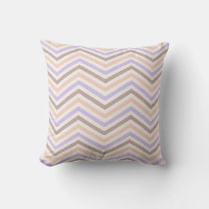 ZigZagZest Blush Pink Lavender Throw Pillow