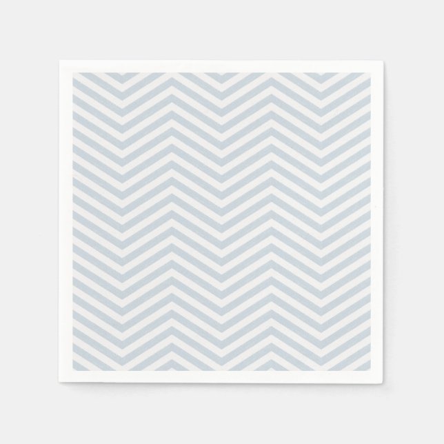 ZigZagZest Mist Blue Napkins (Front)