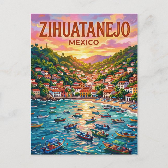 Zihuatanejo Mexico Postcard (Front)