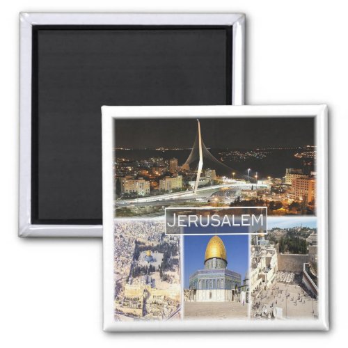 zIL004 JERUSALEM Israel Middle East Asia Fridge Magnet