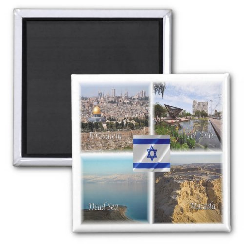 zIL006 TEL AVIV JERUSALEM Israel Fridge Magnet