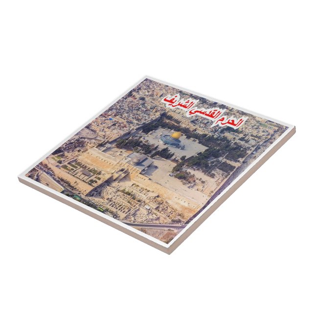 zIL008 TEMPLE MOUNT, Israel, Middle East, Ceramic Tile (Side)