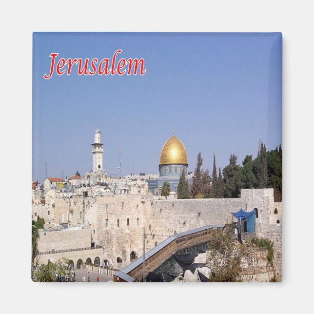 zIL012 WESTERN WOLL Jerusalem, Israel, Fridge Magnet (Front)