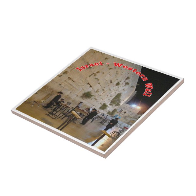 zIL013 WESTERN WOLL Jerusalem, Ceramic Tile (Side)