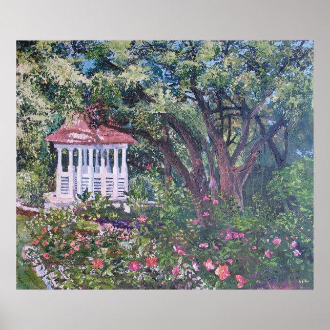 Zilker Park's Mabel Davis Rose Garden Poster (Front)