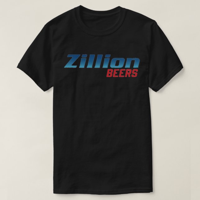 Zillion Beers Natty Light Sticker T-Shirt (Design Front)