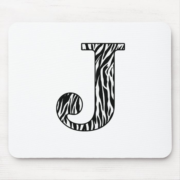 Zilly Zebra J Mousepads