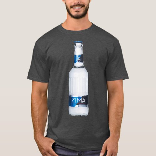 Zima Drinking Party Vintage Beer Print T_Shirt