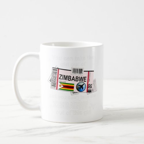 Zimbabwe Boarding Pass  Zimbabwe Girl  Zimbabwe  Coffee Mug