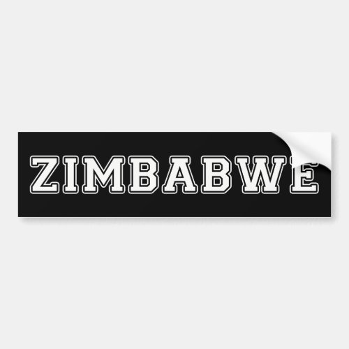 Zimbabwe Bumper Sticker